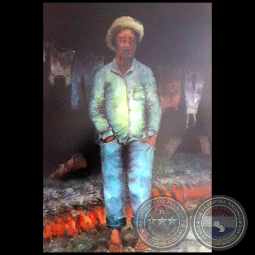 El campesino - Pintura a la témpera - Obra de Vicente González Delgado